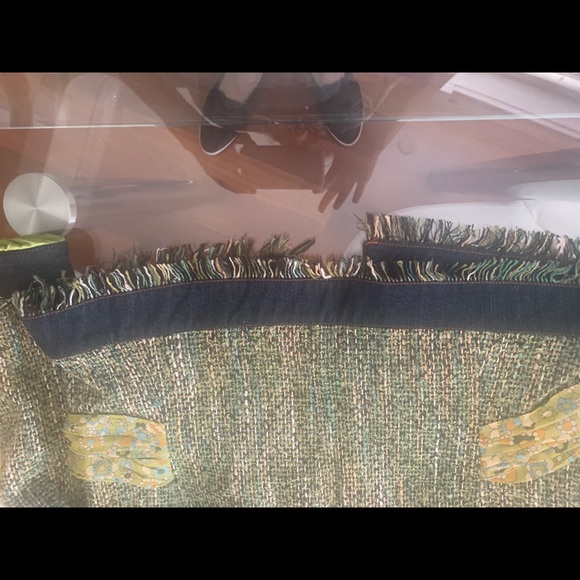 D&G suit jacket / green blue tweed - Picture 6 of 11